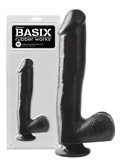 Basix 10 Dong with Suction Cup Black